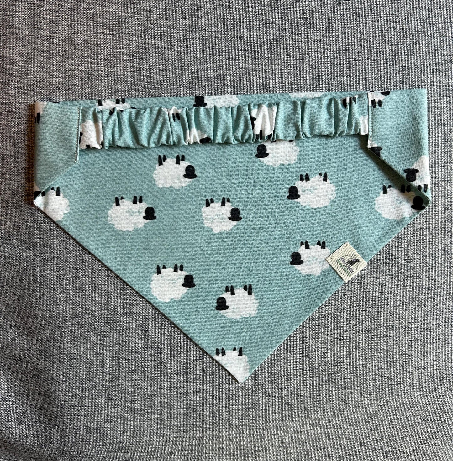 Sheep Scrunchie Dog Bandana, Spring Pet Accessories