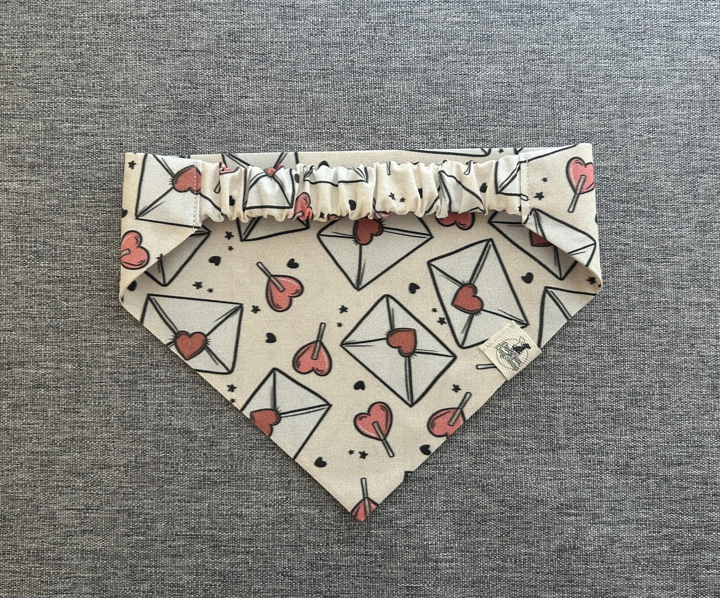 Valentine's Day Scrunchie Bandana, Heart Day Pet Accessories