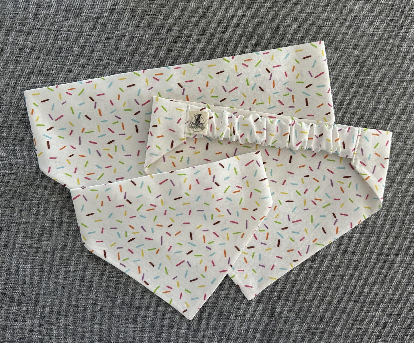 Rainbow Sprinkles Dog Bandana, Celebration Pet Accessories
