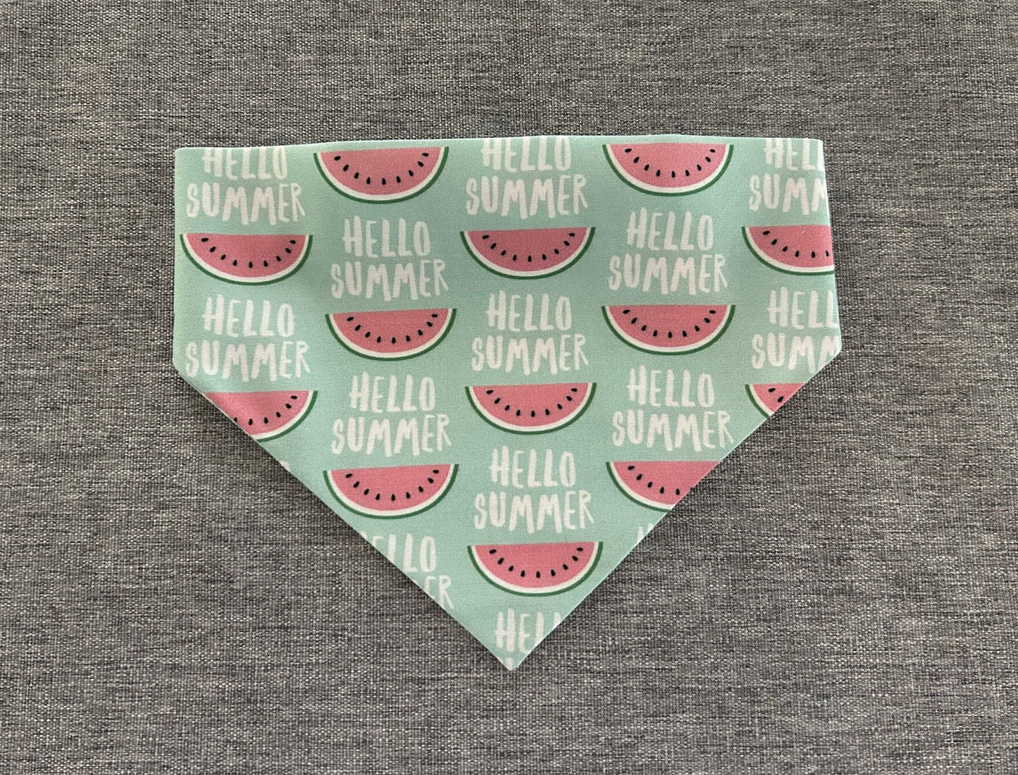 Watermelon Scrunchie Dog Bandana, Hello Summer, Summer Pet Accessories