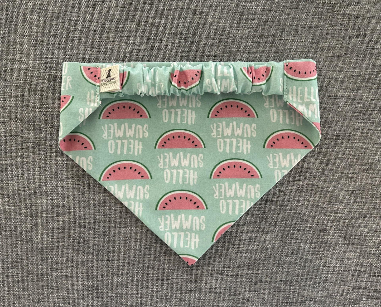 Watermelon Scrunchie Dog Bandana, Hello Summer, Summer Pet Accessories
