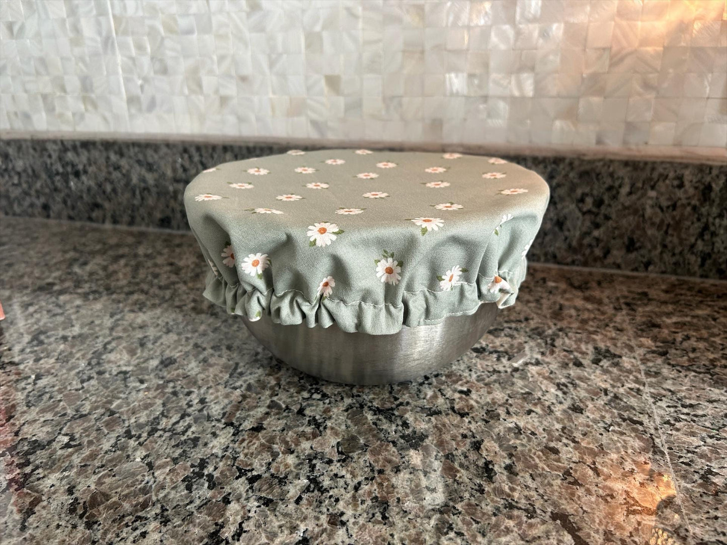 Sourdough Starter Jar Cover, Matching Set Bowl and Jar Bonnet