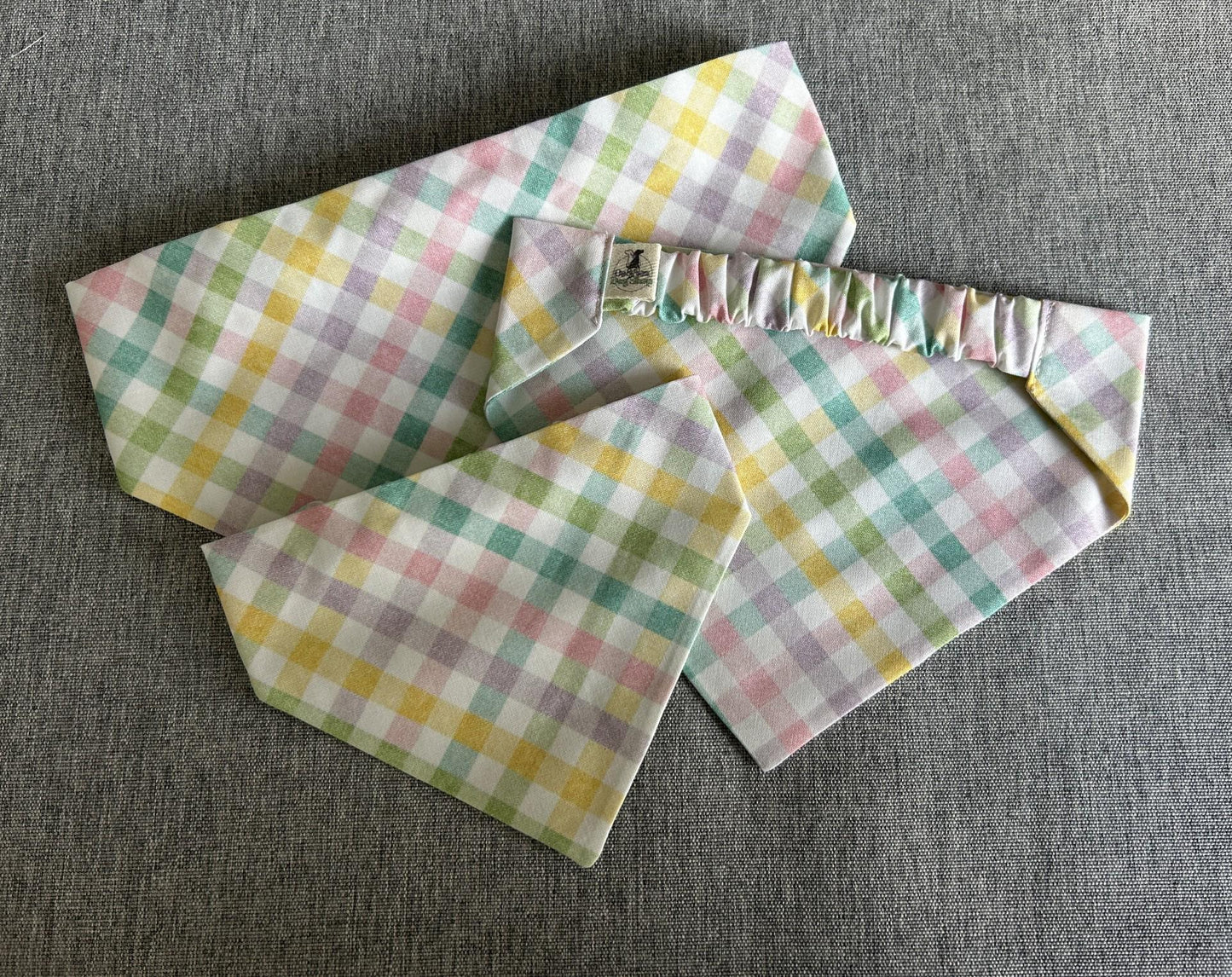 Easter Plaid Scrunchie Bandana