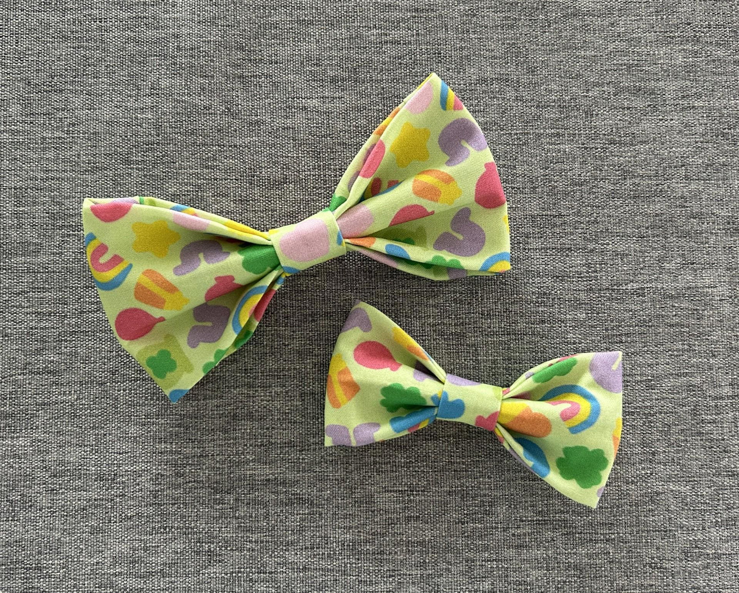 Lucky Charms Dog Bow Tie, St. Patrick's Day Pet Accessories