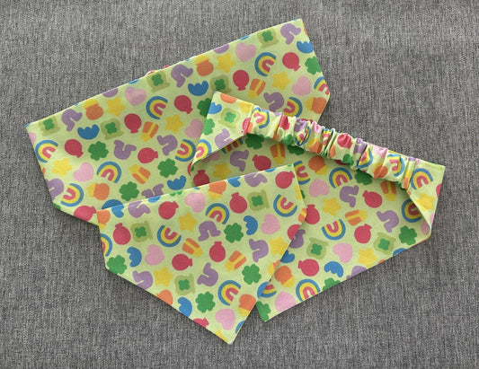 Lucky Charm Scrunchie Dog Bandana, St. Patrick's Day Pet Accessories