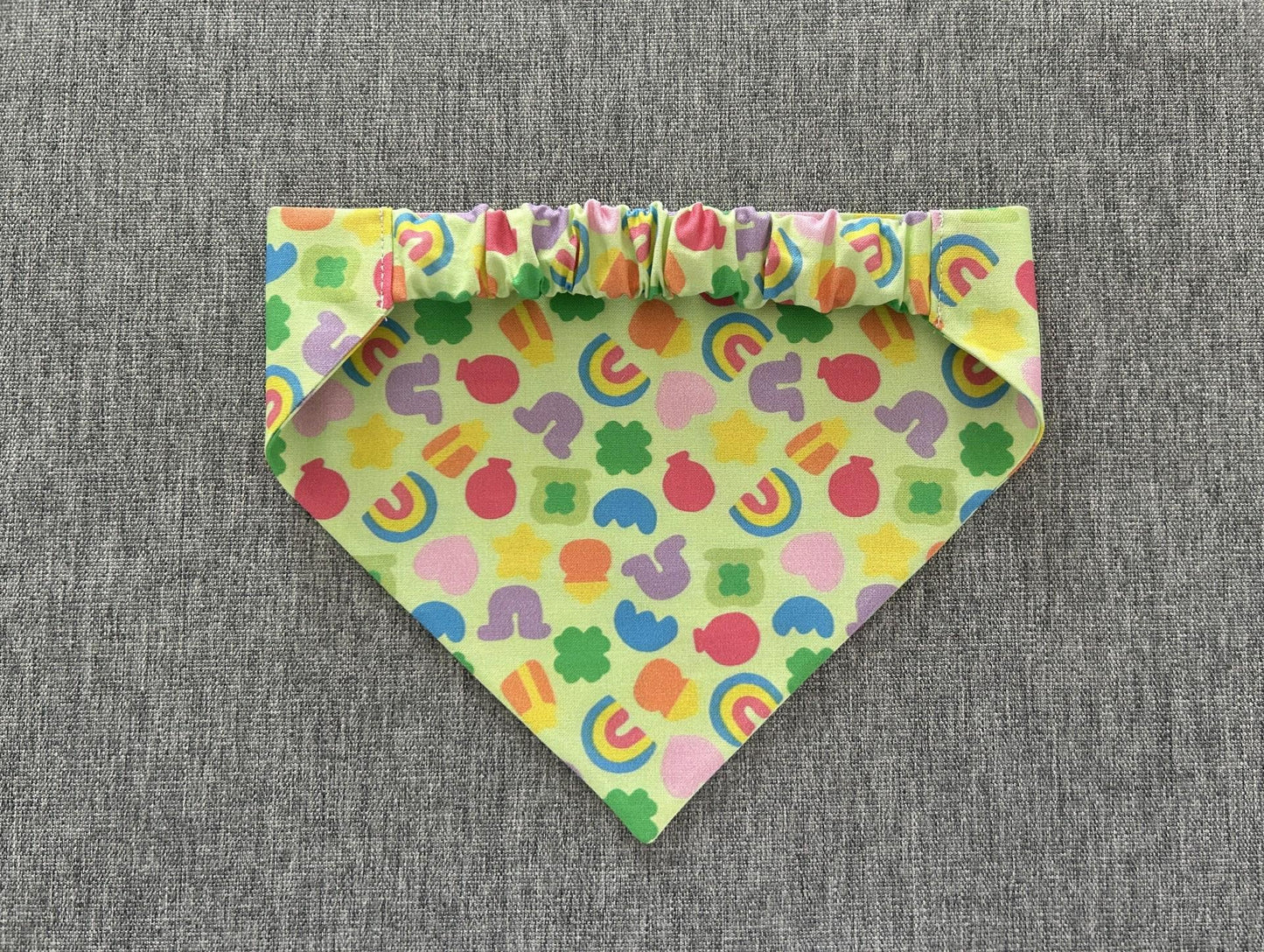 Lucky Charm Scrunchie Dog Bandana, St. Patrick's Day Pet Accessories