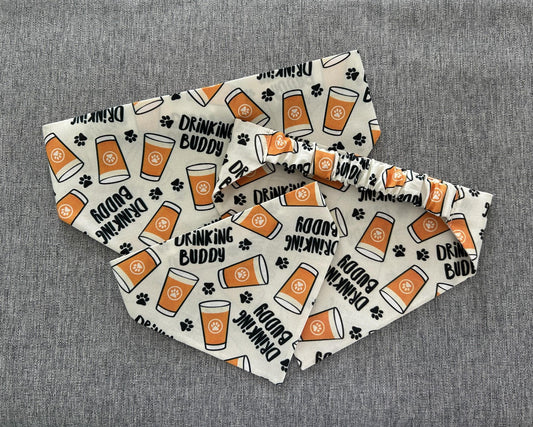 Drinking Buddy Scrunchie Dog Bandana, Brewery Pet Accessories