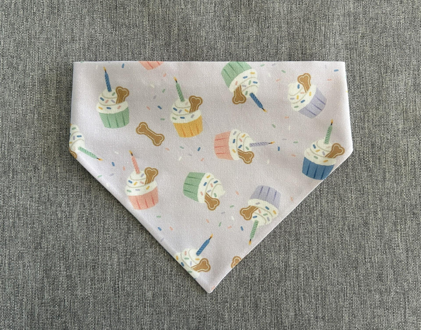 Birthday/Gotcha Day, Pup Cake Scrunchie Dog Bandana, Celebration Pet Accessories