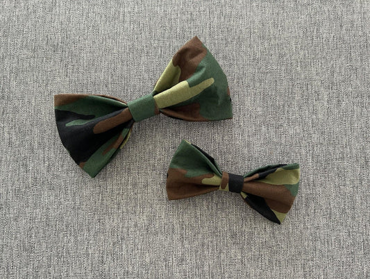 Camouflage Dog Bowtie, Camo Pet Accessories
