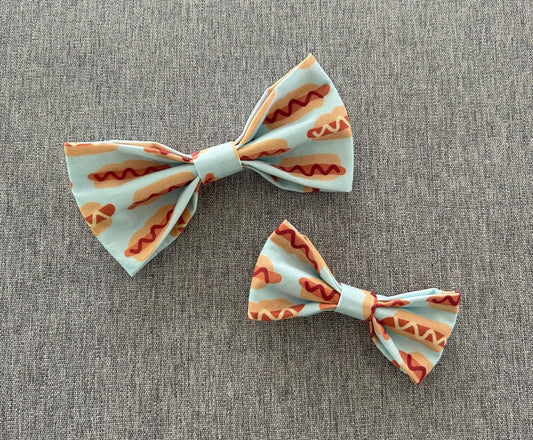 Hotdog Dog Bowtie, Summer Pet Accessories