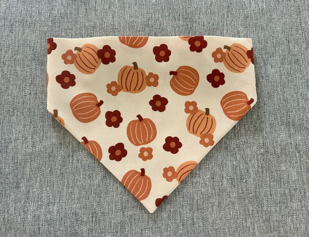 Flower Pumpkin Patch Bandana