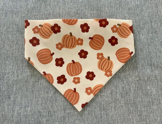 Flower Pumpkin Patch Bandana
